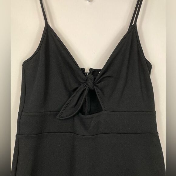 & Other Stories Front Tie Little Black Dress Size 6 - Picture 3 of 6